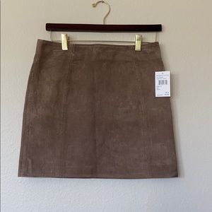 Blank NYC Midnight Toker Suede Mini Skirt